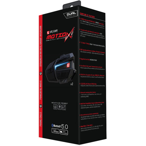 Uclear Motion Infinity Bluetooth Helmet Audio System – Dual Kit